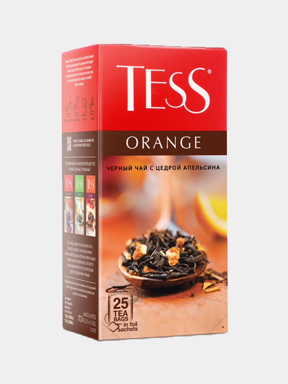 Чай чёрный TESS ORANGE (1.5гр x 25 пакетиков) x 10 1