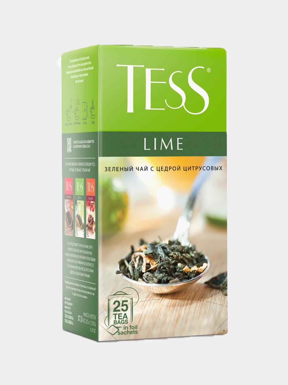 TESS ko'k choy LIME 100gr x 15 1