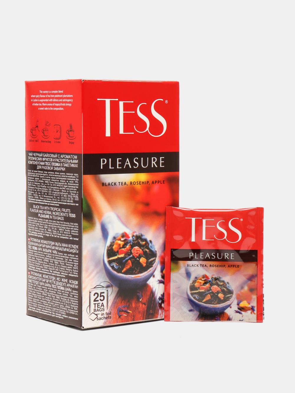 Чай чёрный TESS PLEASURE (1.5гр x 25 пакетиков) x 10 1