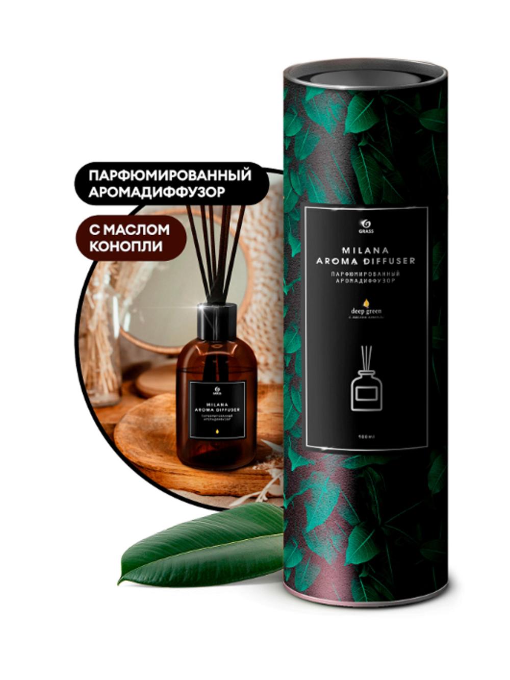 MILANA DEEP GREEN konoplya yog‘li aromadiffuzor 100ml  Art. 125557 1