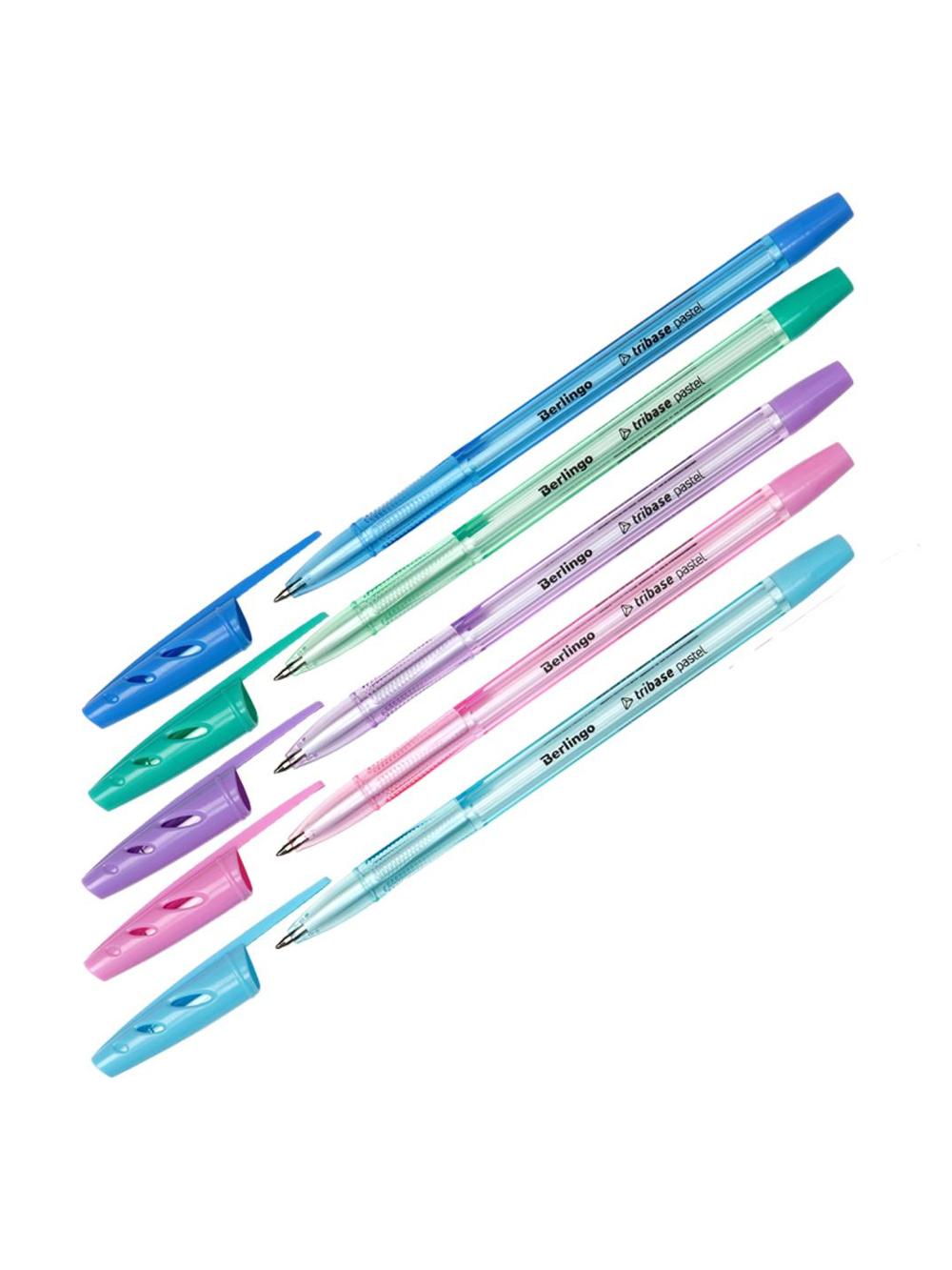 Ручка шариковая "Tribase Pastel" синяя, 0,7мм Berlingo CBp_70942 1