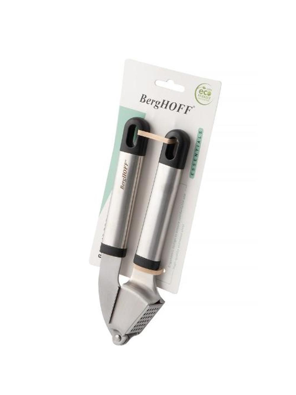 BergHOFF Essentials Duet sarimsoq pressi, zanglamaydigan, qora 2