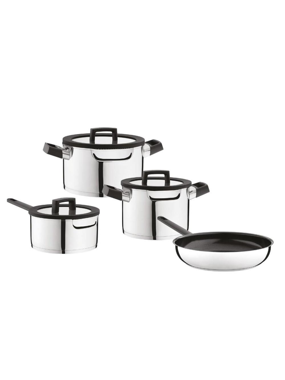 Набор посуды BergHOFF UQONIQ DownDraft, нержавеющая сталь, 7 предметов 1