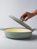 Сотейник BergHOFF RON, 28х11.5х29 см, с крышкой, чугунный, зеленый 2