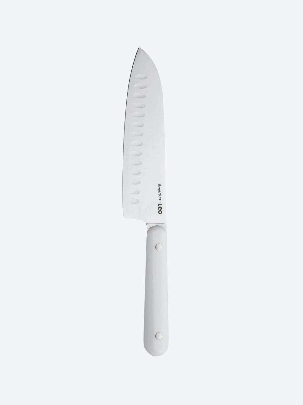 BergHOFF Spirit santoku pichog'i, zanglamaydigan po'lat, tig'ining kengligi 17 sm, oq 2