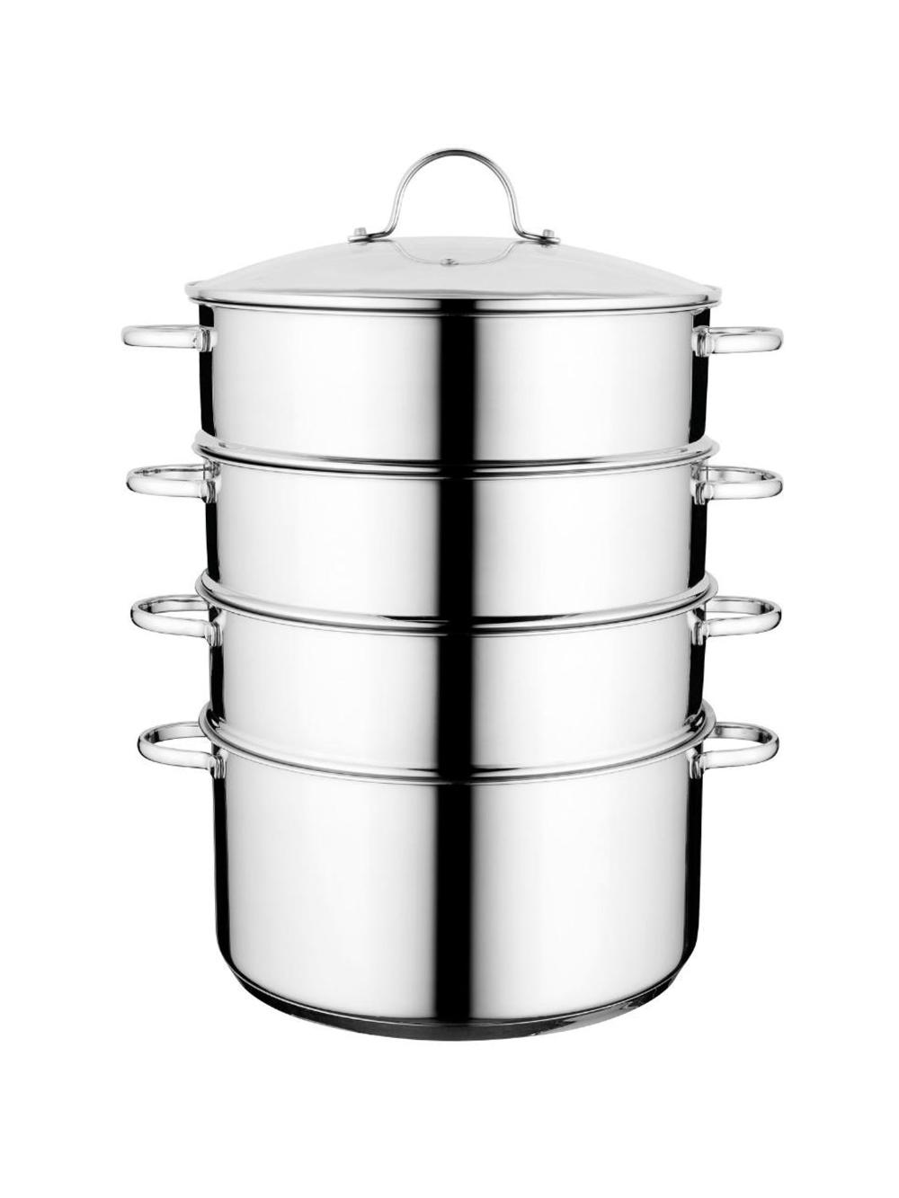 Пароварка BergHOFF Essentials 1100241, нержавеющая сталь, 5 предметов, мытье в посудомойке 1