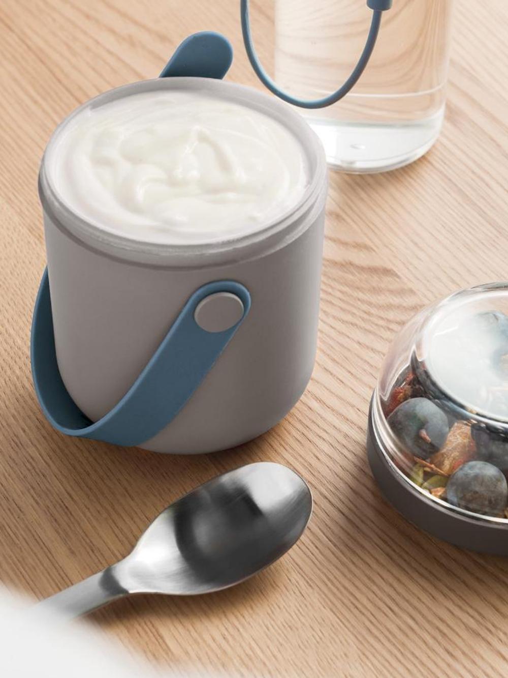 Набор контейнеров BergHOFF Leo, двойной, для ланча, серый, непромокаемый, 2шт 3