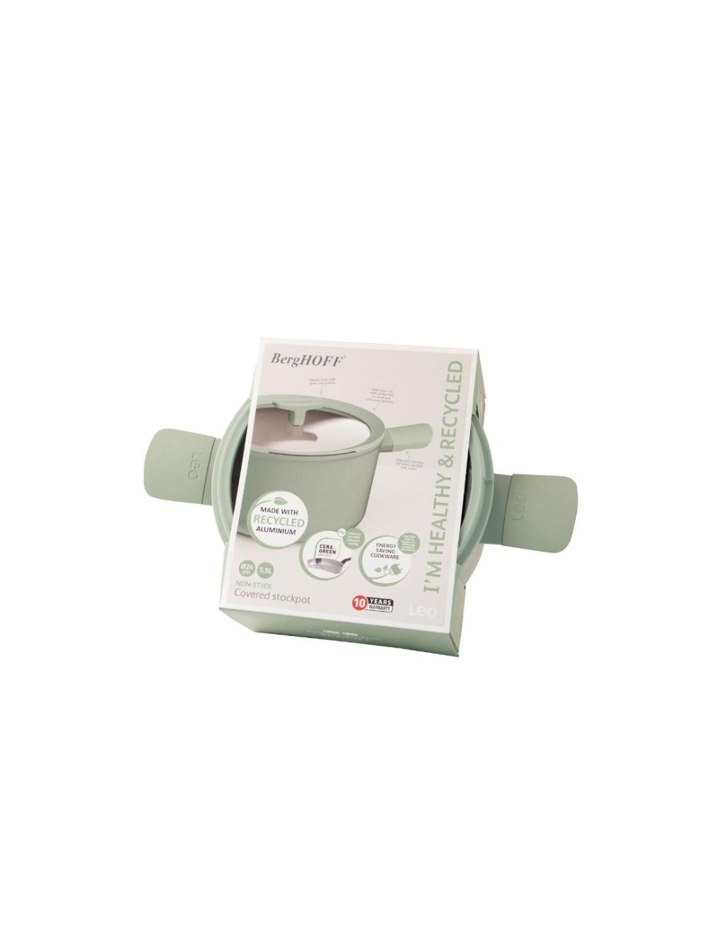 BergHOFF - Кастрюля с крышкой Leo Balance Sage 5,5 л арт. 3950453 2