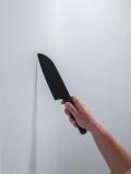 BergHOFF Santoku Kuro Essentials pichog‘i, 16 sm, zanglamaydigan po‘lat tig‘li, qora rangda 6
