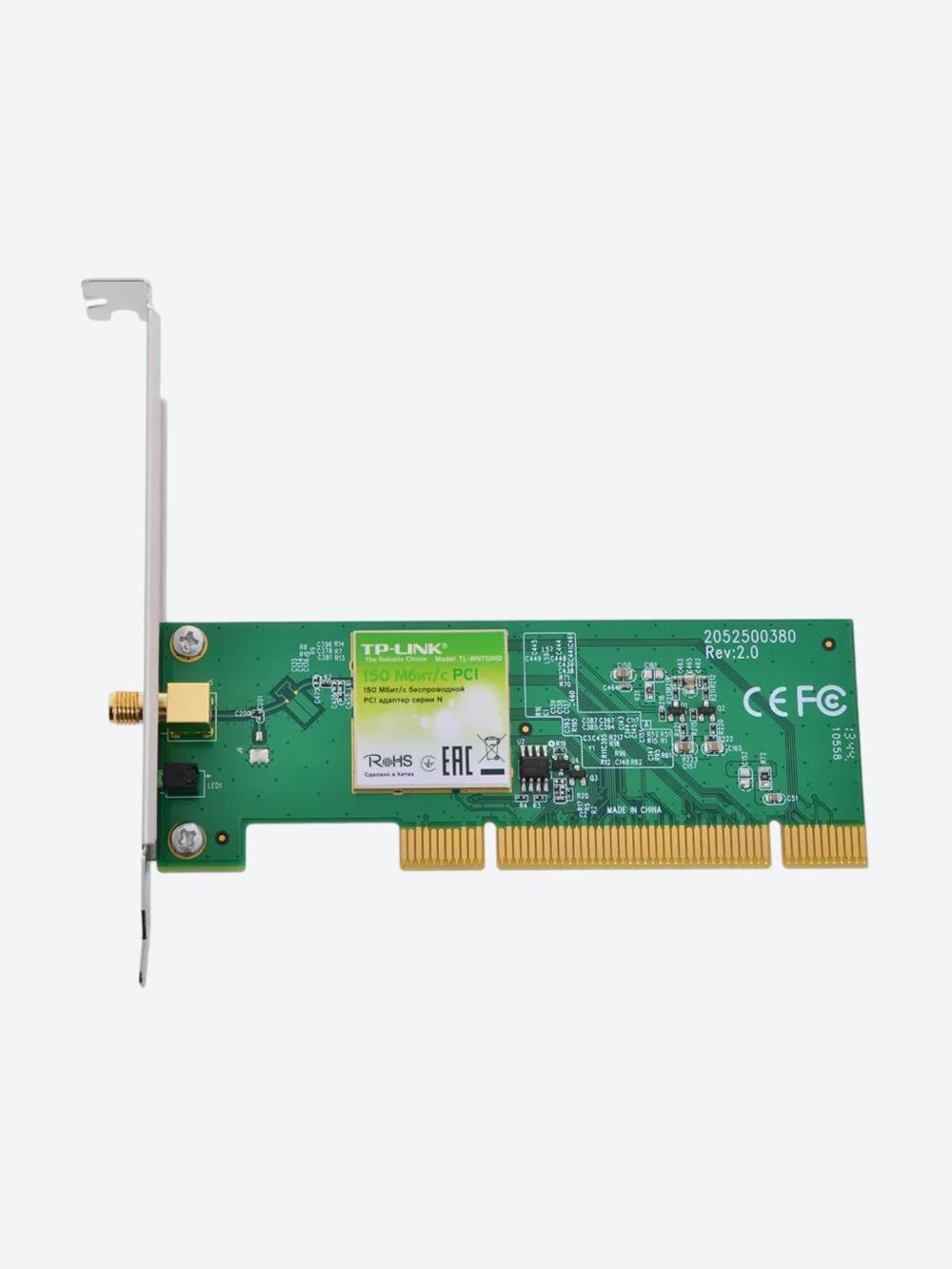 Simsiz PCI adapteri 150 Mbit/s, Atheros, 1T1R, 2,4 GHz, 802,11n/g/b, 1 ta olinadigan antenna TL-WN751ND 2