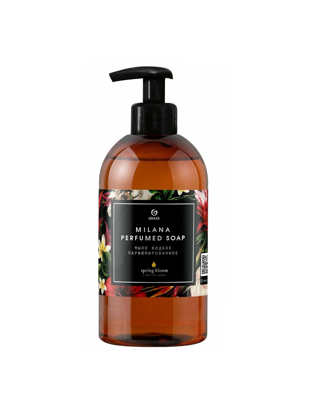 MILANA SPRING BLOOM - парфюмированное мыло для рук с маслом герани, 300мл , GRASS, артикул 125448. 1