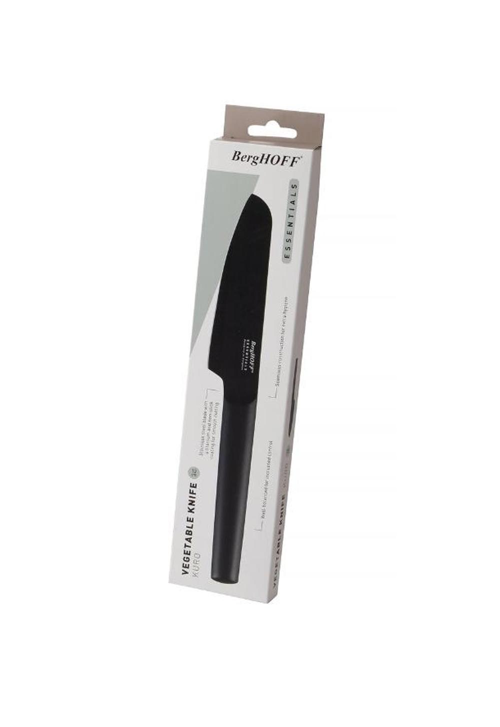Нож BergHOFF Kuro Essentials, для овощей, лезвие из нержавеющей стали, титановое покрытие 7