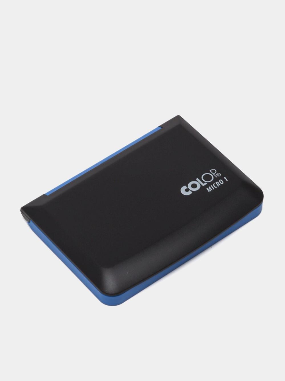 Подушка штемпельная Colop Micro 1, 50x90 мм, синяя, 109639 1