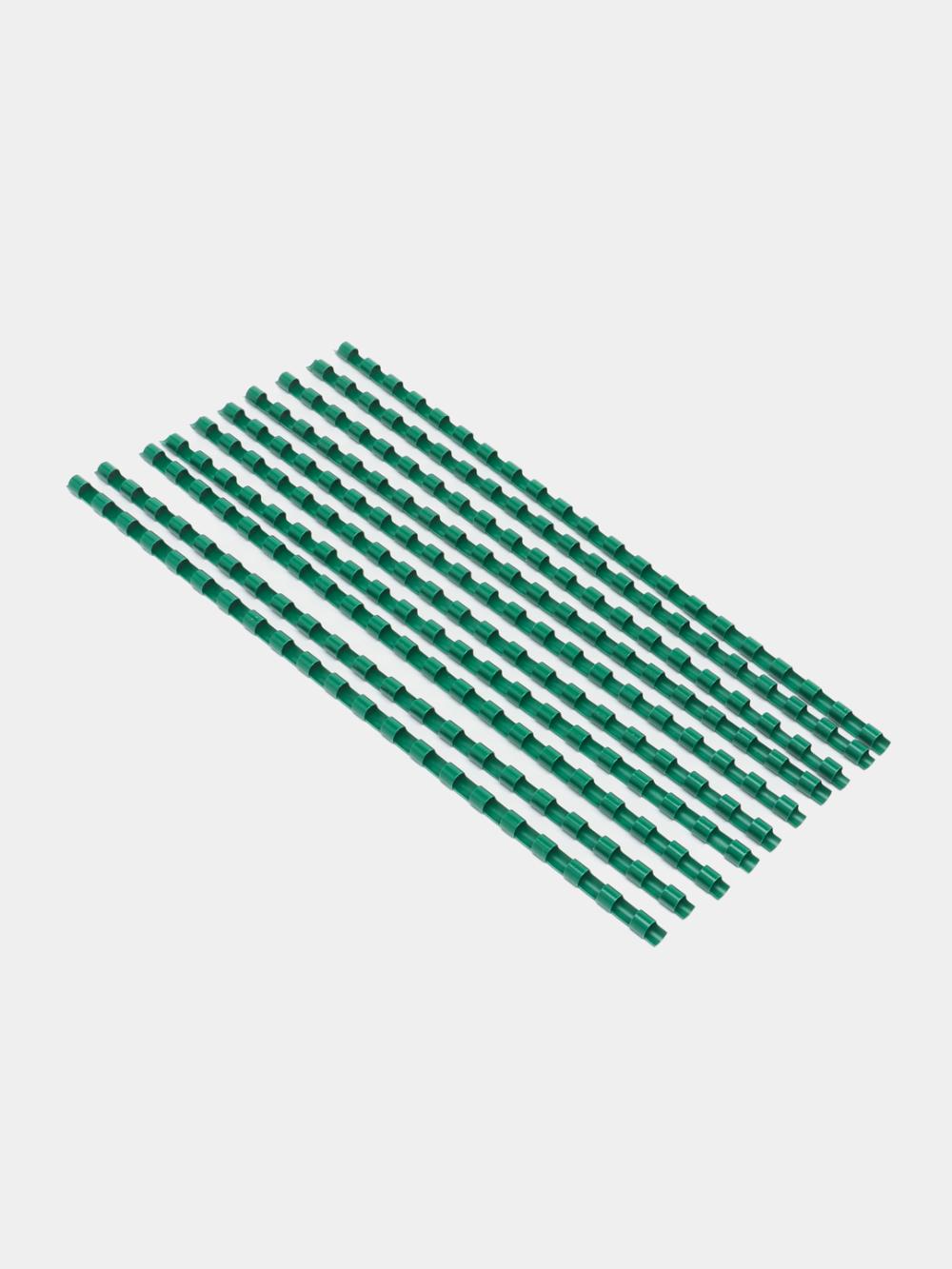 Пружина для переплета, 6 мм, 100 шт, зеленая, Bindi 6-GRgn 1