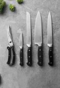 Поварской нож BergHOFF Essentials Solid, нержавеющая сталь, черный, 20см 4