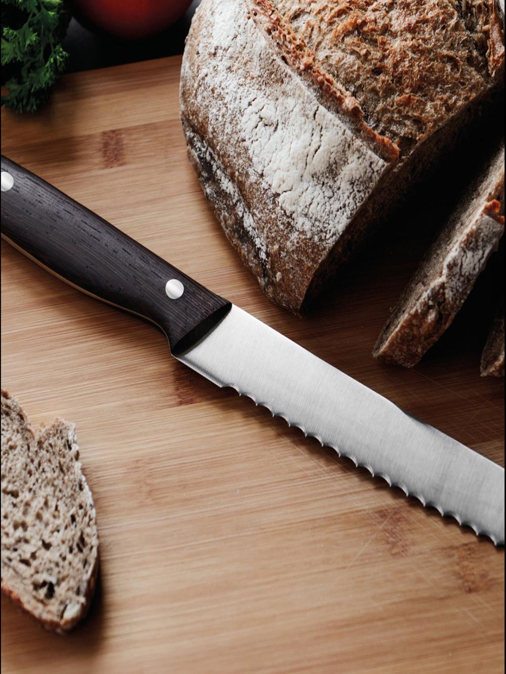 Нож BergHOFF RON, для хлеба, сталь, 20см, эргономичная ручка из дерева 2