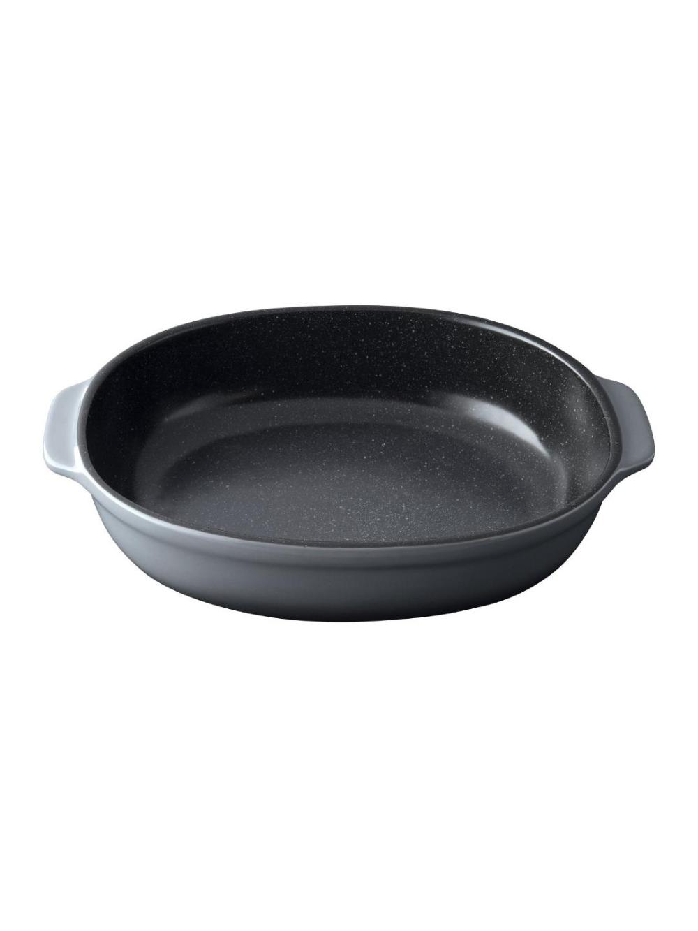 BergHOFF Gem 1697002 pishirish qolipi, oval, keramika, kulrang, 3 l, 33.5 sm x 24.5 sm 1