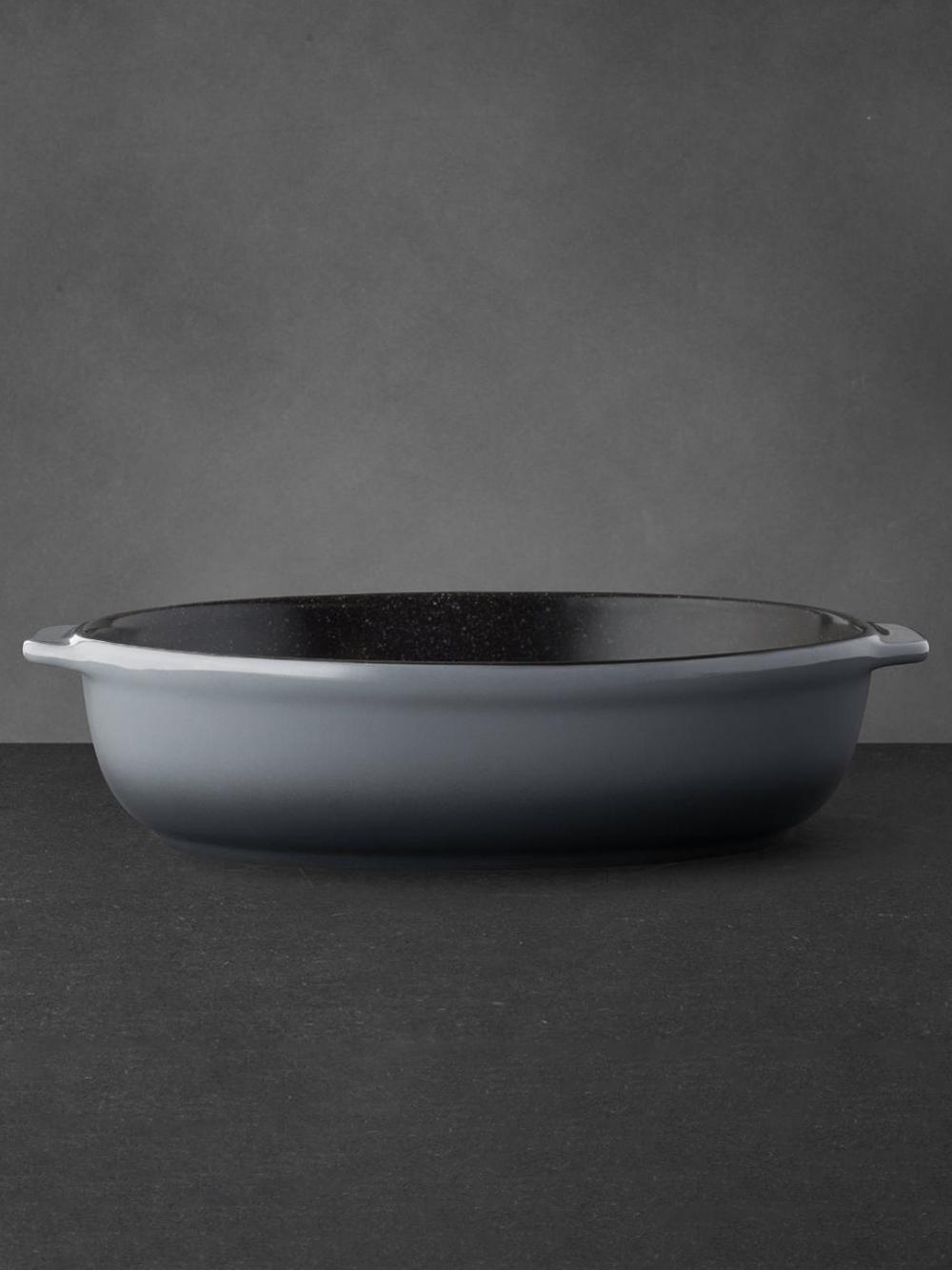 BergHOFF Gem 1697002 pishirish qolipi, oval, keramika, kulrang, 3 l, 33.5 sm x 24.5 sm 2