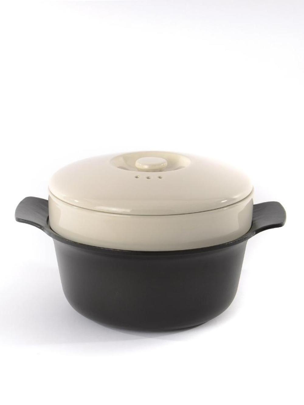 Вставка-пароварка BergHOFF Ron 3900050, керамика, с крышкой, белая, 25х25 см 4