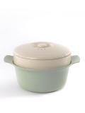 Вставка-пароварка BergHOFF Ron 3900050, керамика, с крышкой, белая, 25х25 см 3