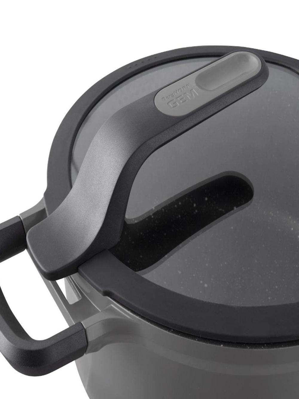 BergHOFF Stay-Cool Gem soteynik, qopqoqli, 24 sm, alyuminiy, kulrang 7
