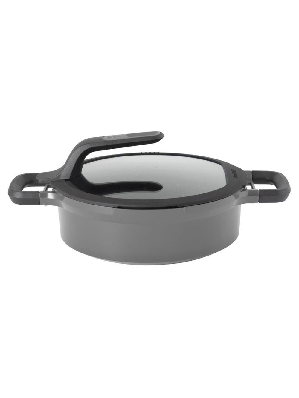 BergHOFF Stay-Cool Gem soteynik, qopqoqli, 24 sm, alyuminiy, kulrang 1