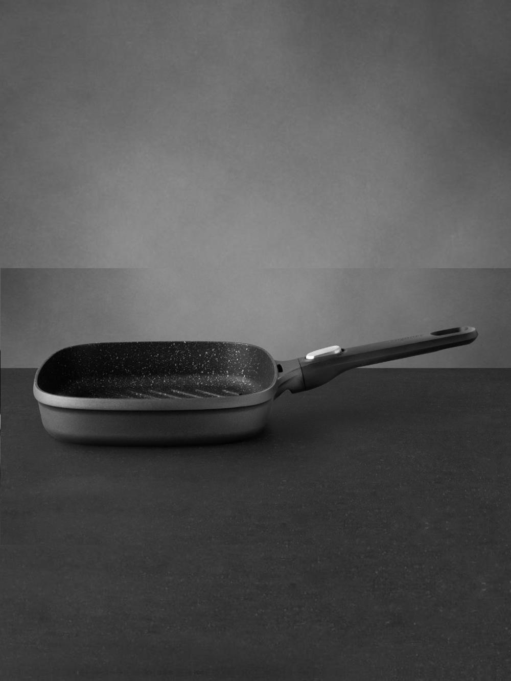 BergHOFF "Gem" gril tova, yechiladigan dastali, qora, alyuminiy, 28x24x9.5 sm 4