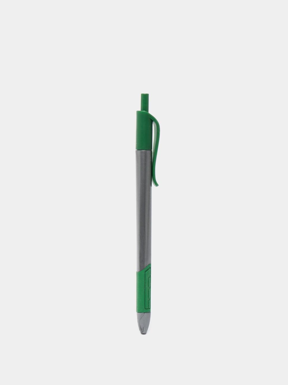 Ручка шариковая Trion Grip RT, 1.0 мм, зеленые чернила, серый корпус, Claro 011-TRT-gn 1