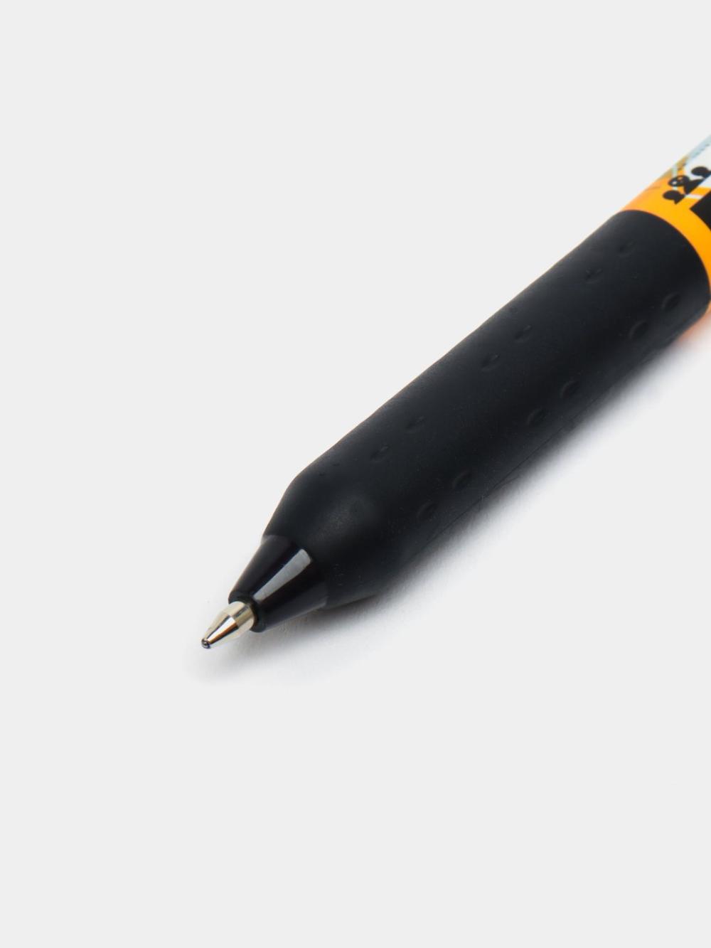 Avtomatik sharikli ruchka Berlingo "Glyph", 0.7 mm, koʻk, gripli, soft touch, 6 dona, plastik penalda, Cbm_77S11_6 4
