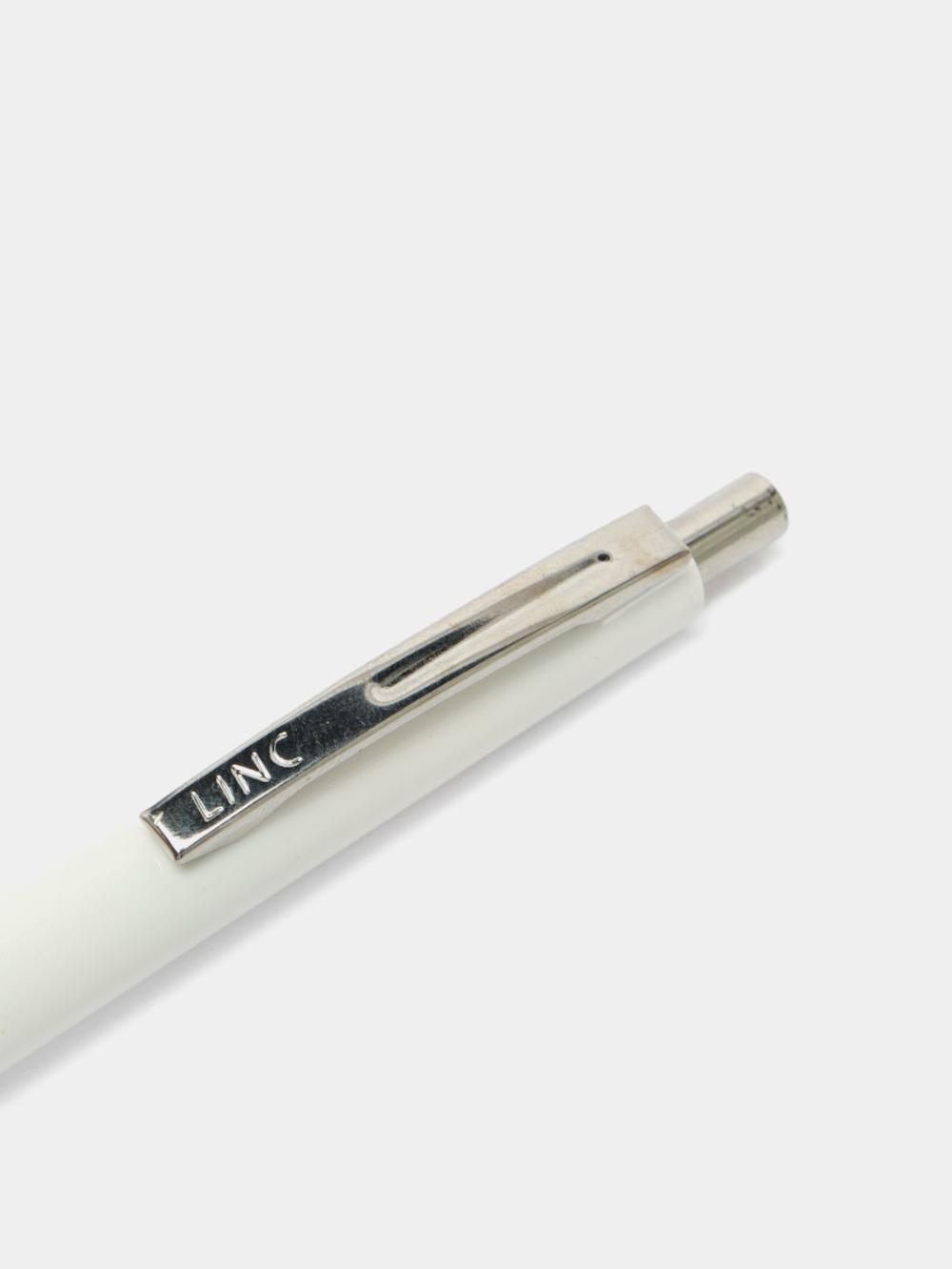 Sharikli ruchka Signetta, 0.7 mm, koʻk siyohli, oq korpusli, Linc 4019wt 2