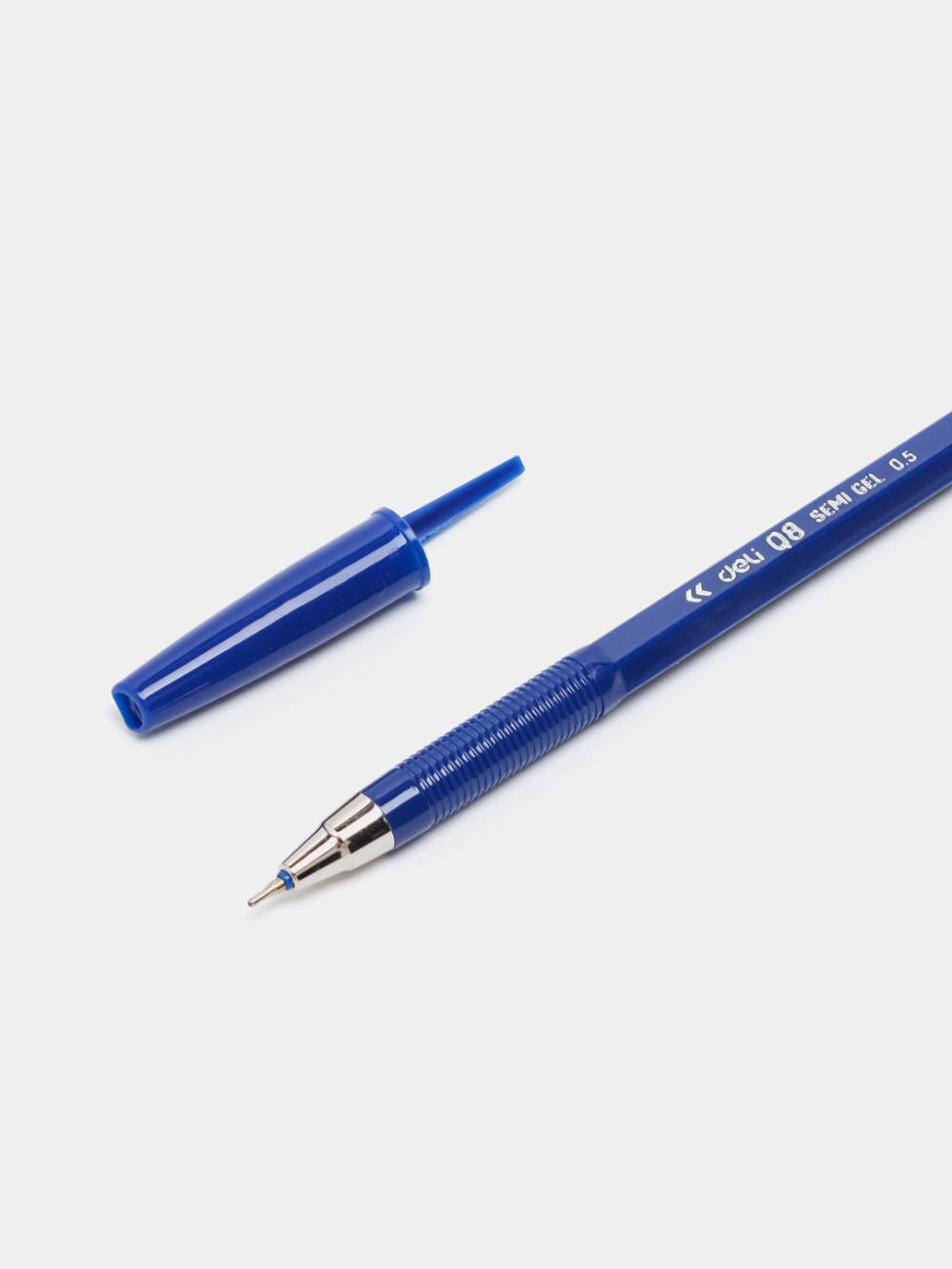 Sharikli ruchka EQ8-BL, 0.7 mm, koʻk, Deli 8-EQ-bl 2