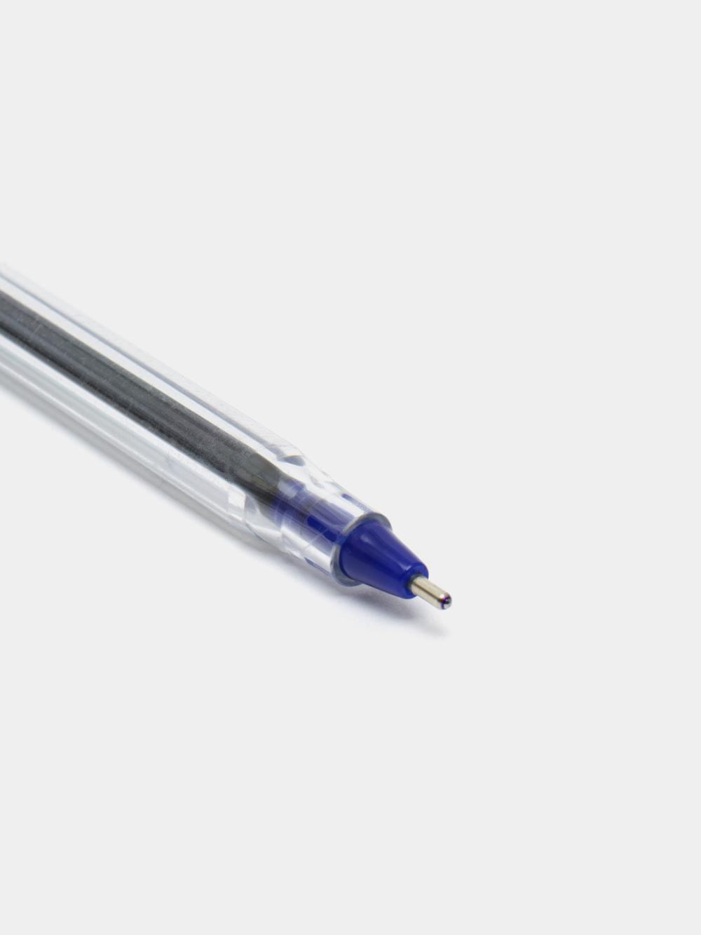 Offix sharikli ruchkasi, 1.0 mm, ko'k siyoh, shaffof korpus, Linc 1500bl 3
