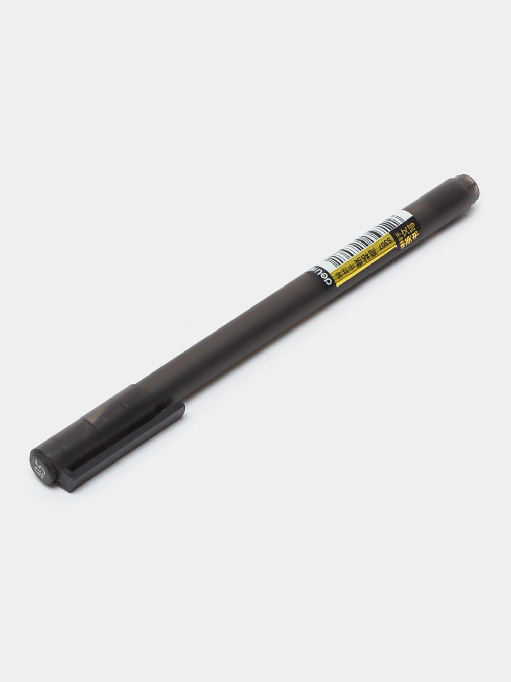 Ручка шариковая, 0.5 мм, черная, ES307, Deli 307-ESbk 1