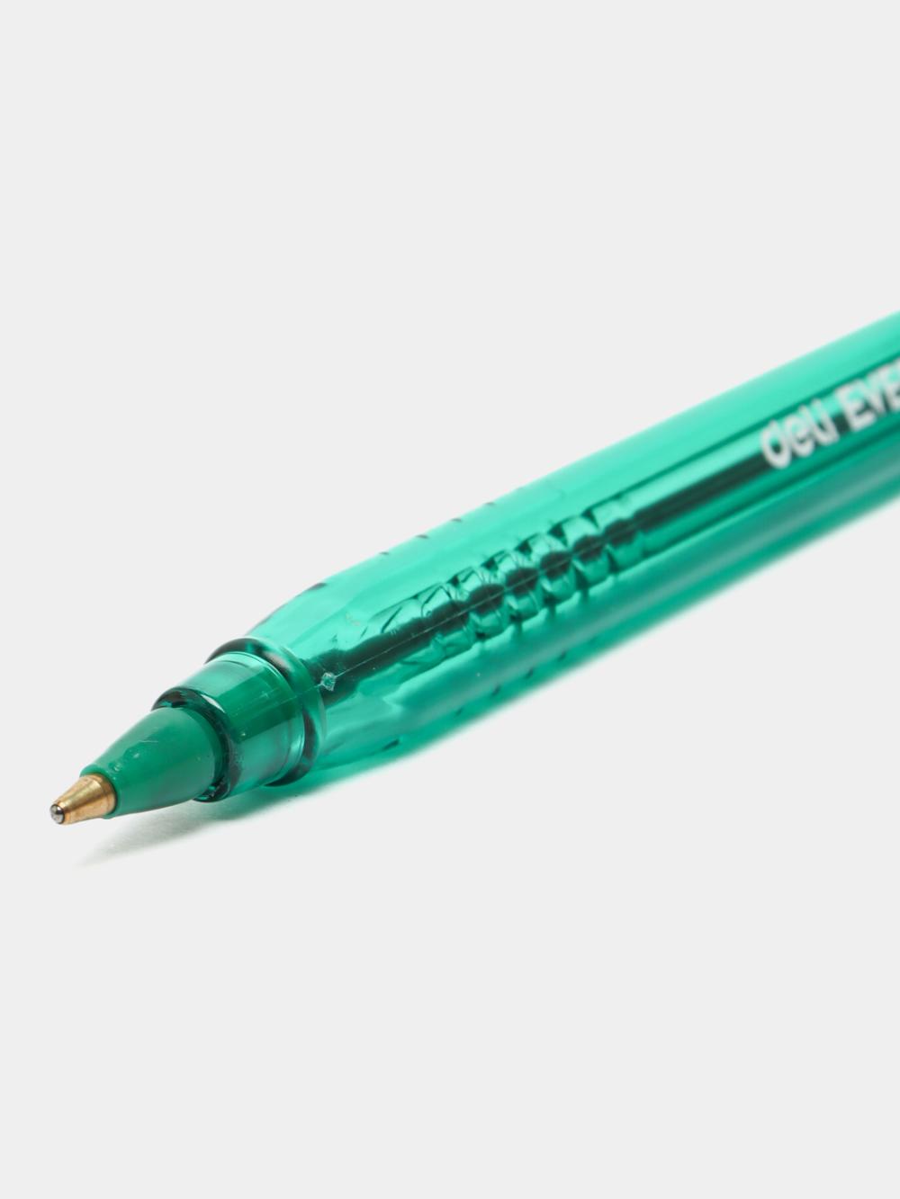Ручка шариковая, 1.0 мм, зеленая, EQ19-GN, Deli 19-GN-EQ 3