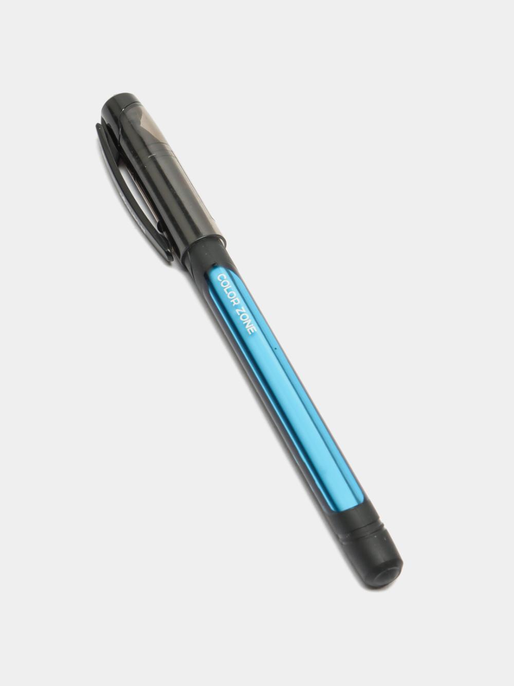Ручка шариковая Berlingo "Color Zone stick", 0.7 мм, синяя, прорезиненный корпус, ассорти, CBp_70950 2
