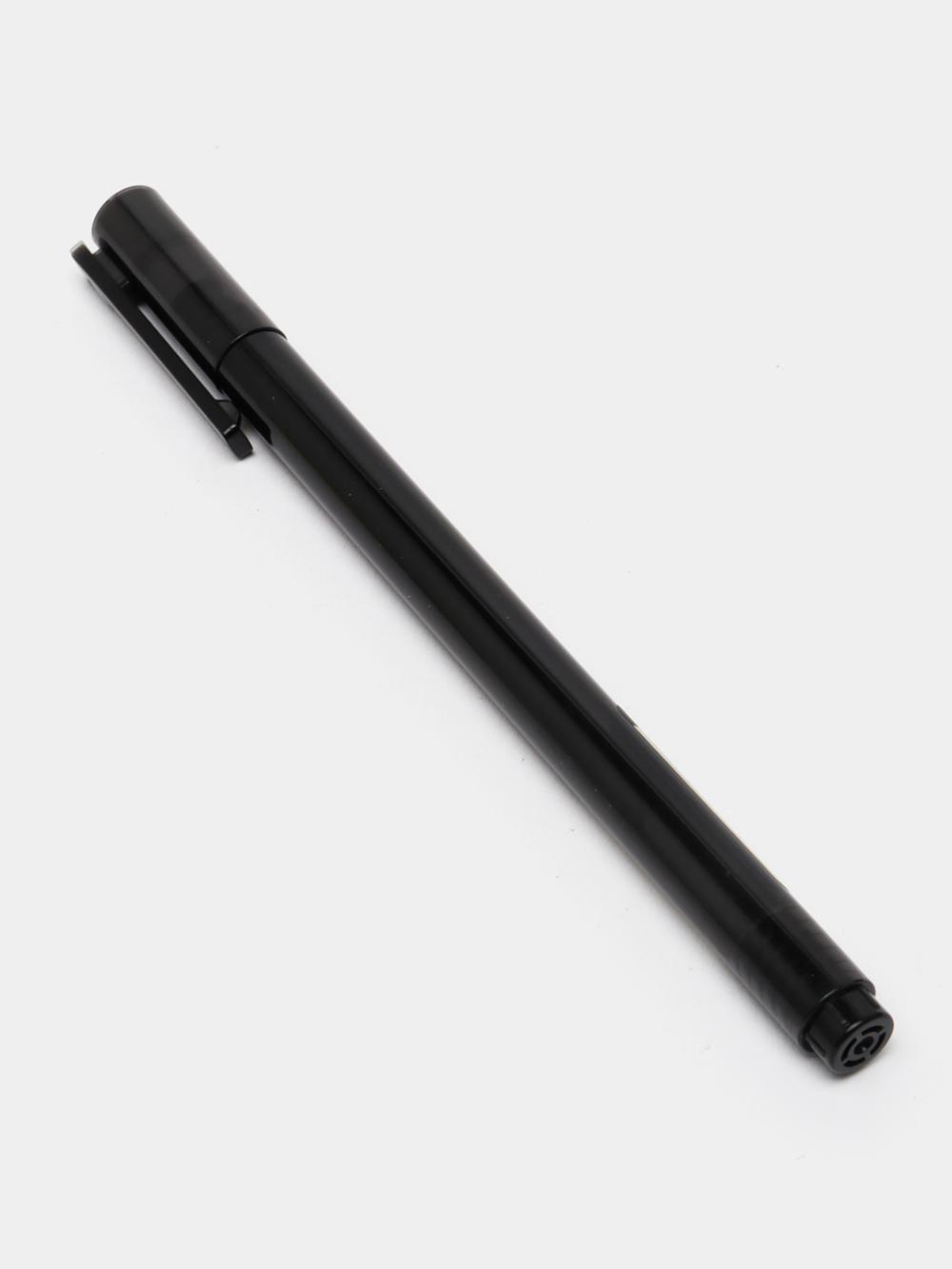 Ручка гелевая, 0.5 мм, черная, A120, Deli 120-A-bk 1