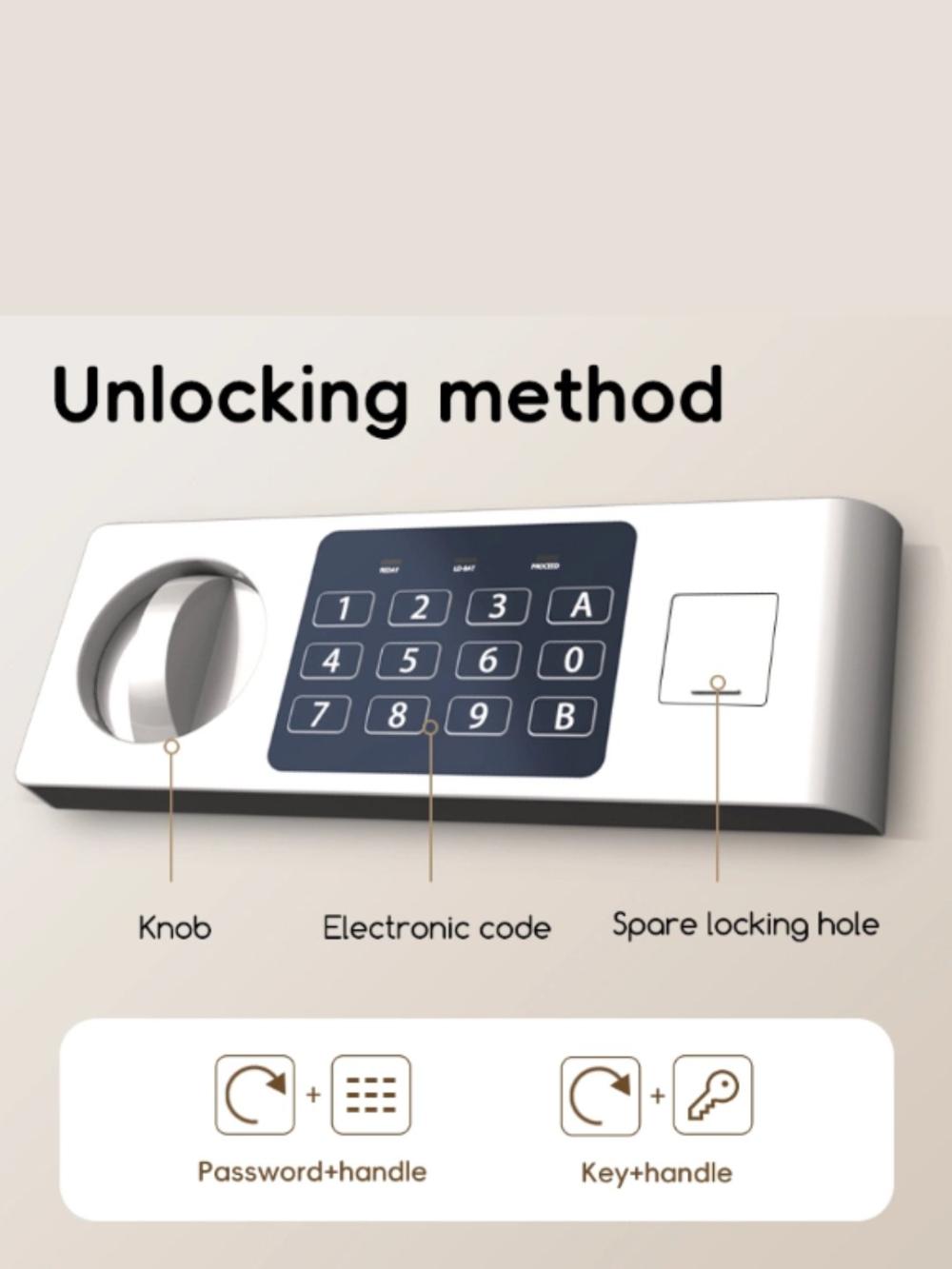 Сейф, 300x380x300 мм, ET523, Deli 523-ET 2