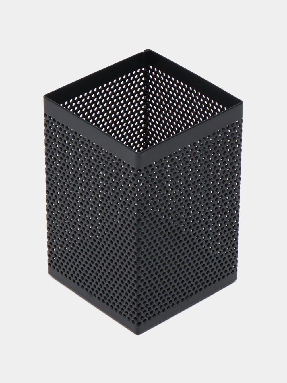 Ruchka uchun stakan, kvadrat, metall, Deli 908 1