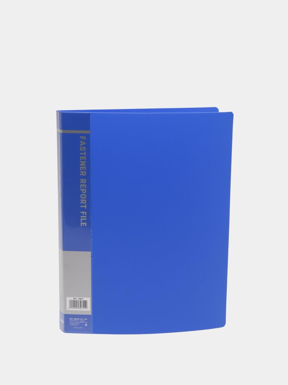 Скоросшиватель на пружине, синий, Deli 39611bl 1