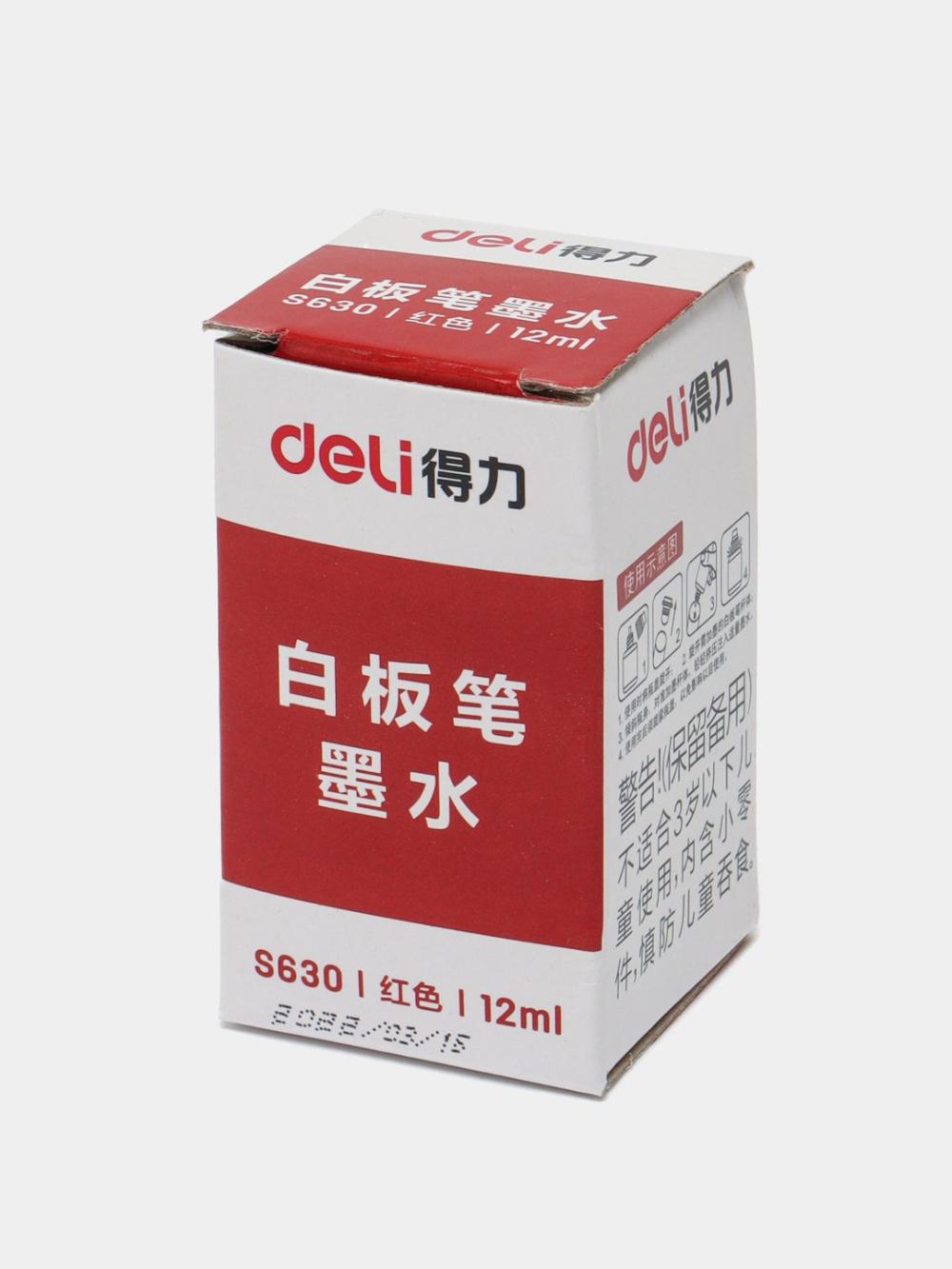 Doska markeri uchun siyoh, qizil, WB 004, ES630, Deli 630-ESRD 3