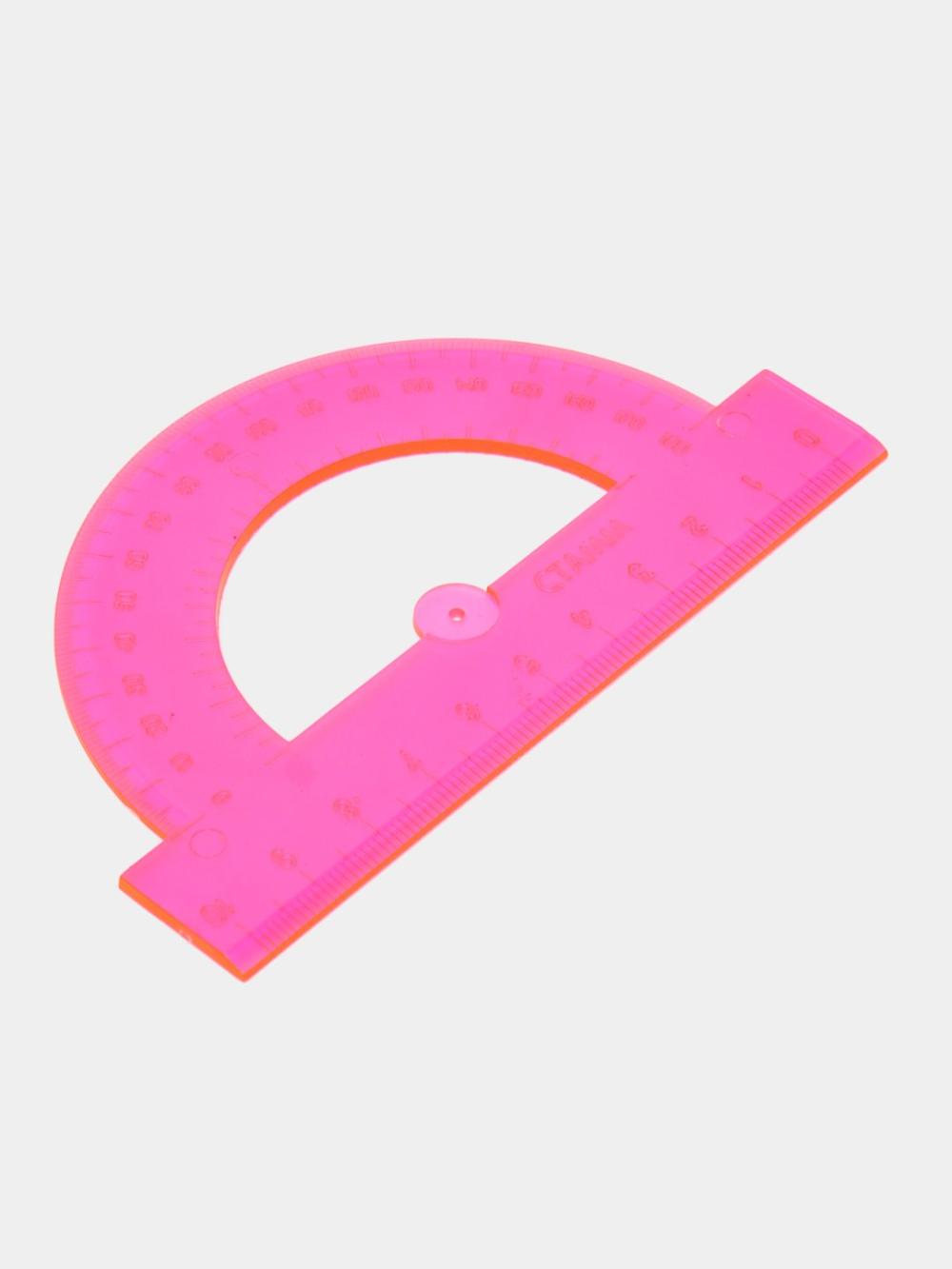 Transportir, 10 sm, 180°, Стамм, plastik, neon ranglar, assorti, ТР11 1