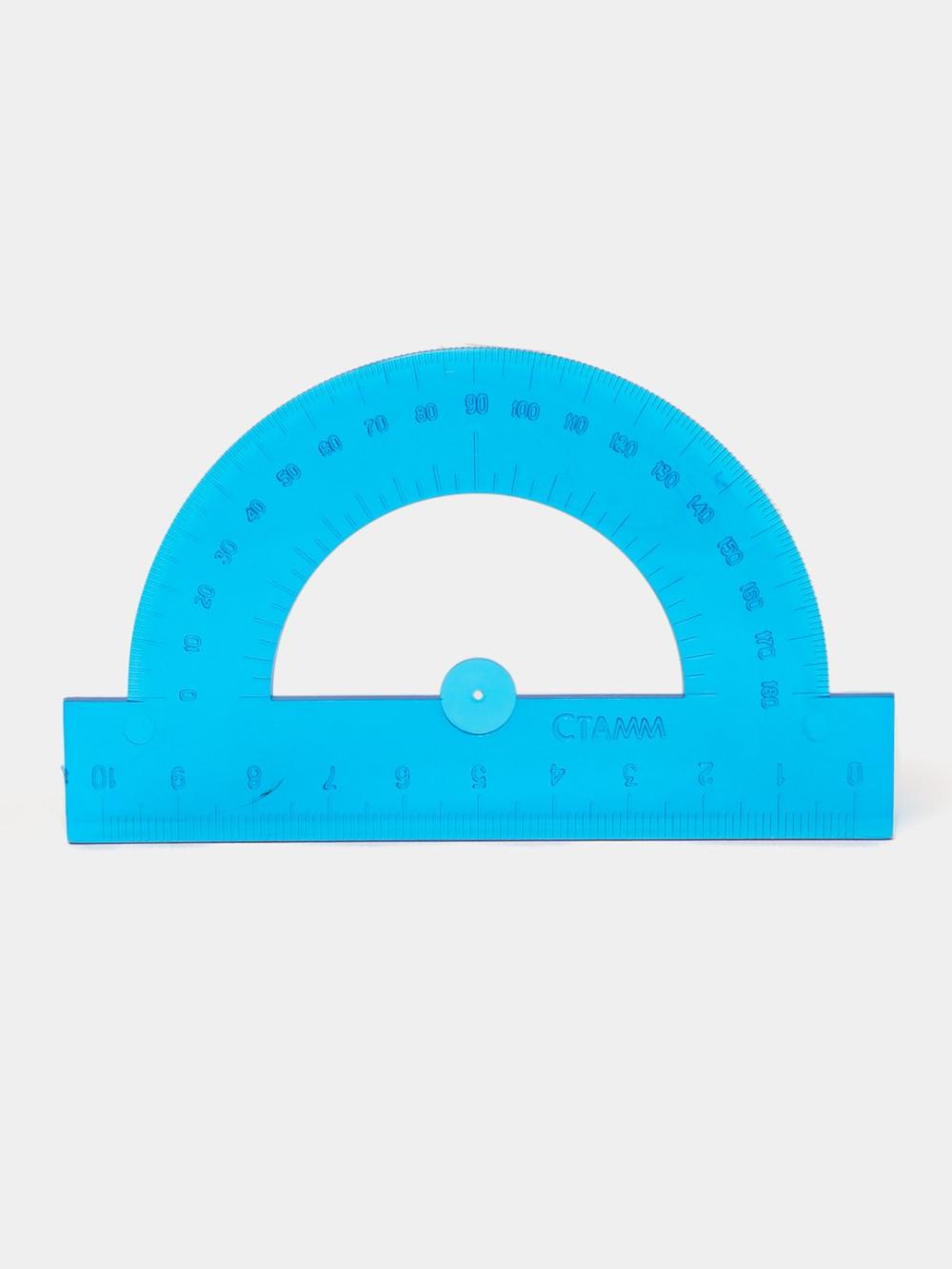 Transportir, 10 sm, 180°, Стамм, plastik, neon ranglar, assorti, ТР11 2