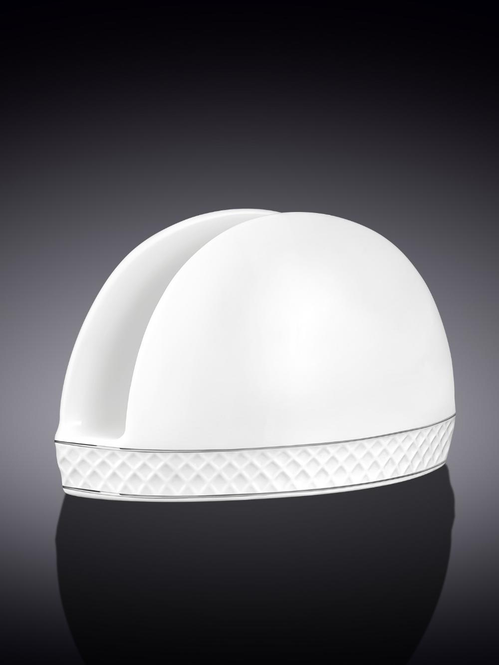 Platina chiziqli salfetka idishi 12x7,5 sm WL-880103901/A 1
