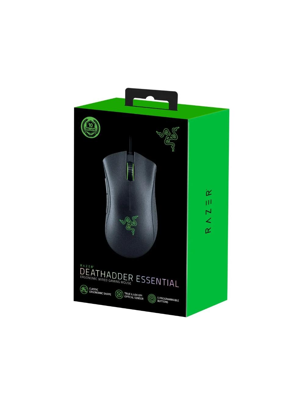 Razer DeathAdder Essential — 6 400 DPI optik sensorli oʻyin sichqonchasi 6