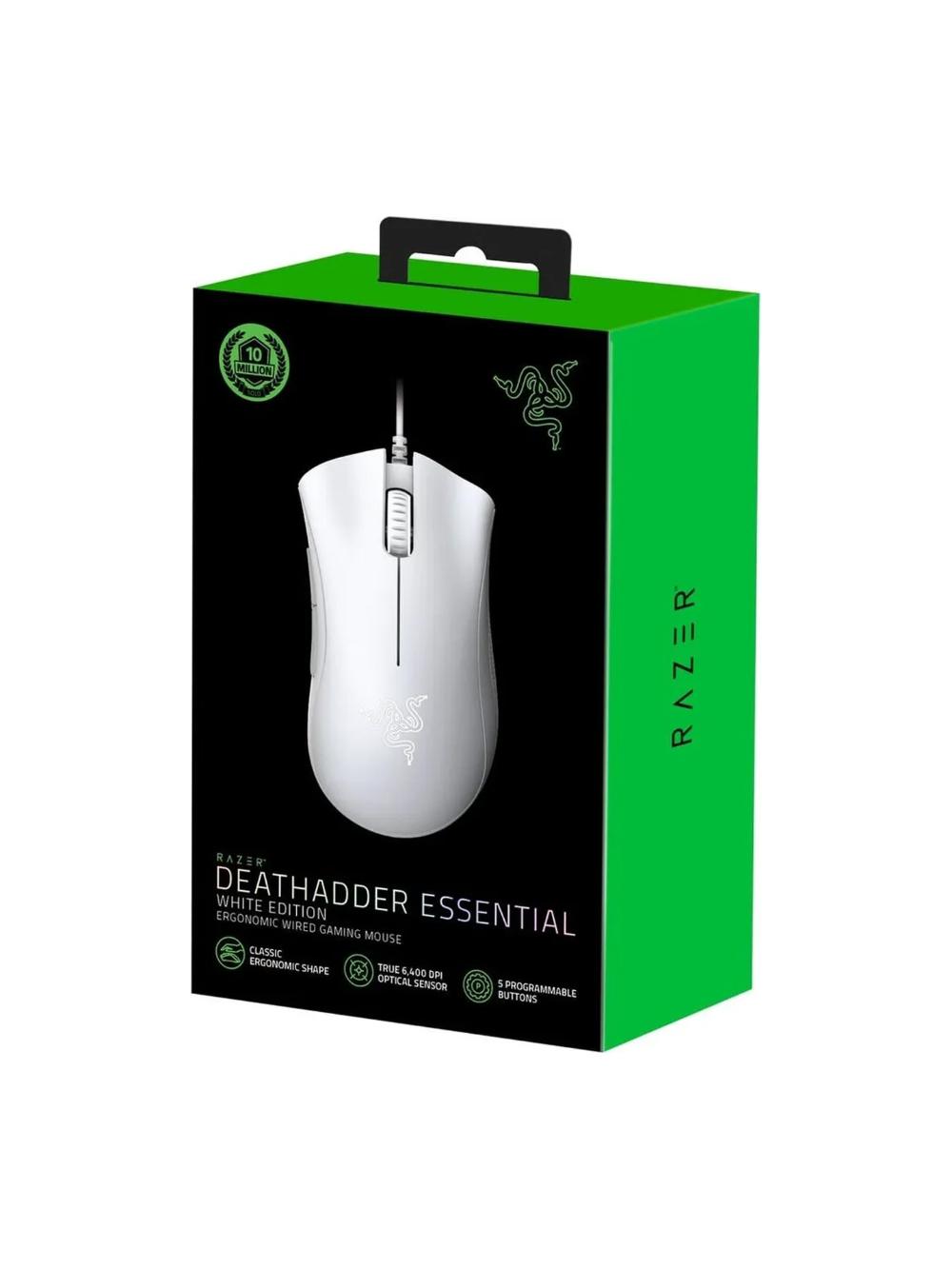 Razer DeathAdder Essential — 6 400 DPI optik sensorli oʻyin sichqonchasi 5