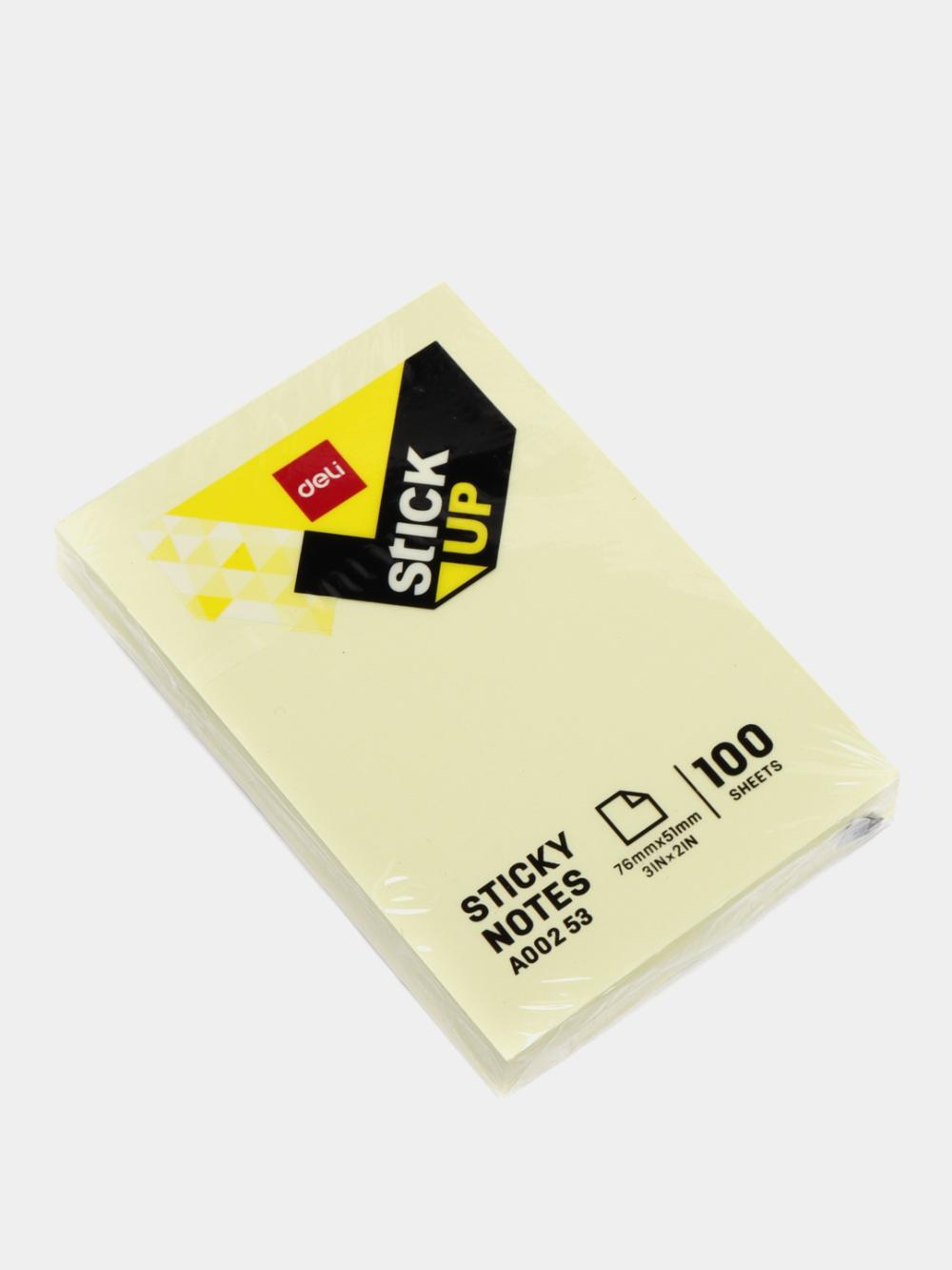 Бумага самокл. 51х76 (жл) 00253 Deli 00253-EA 1