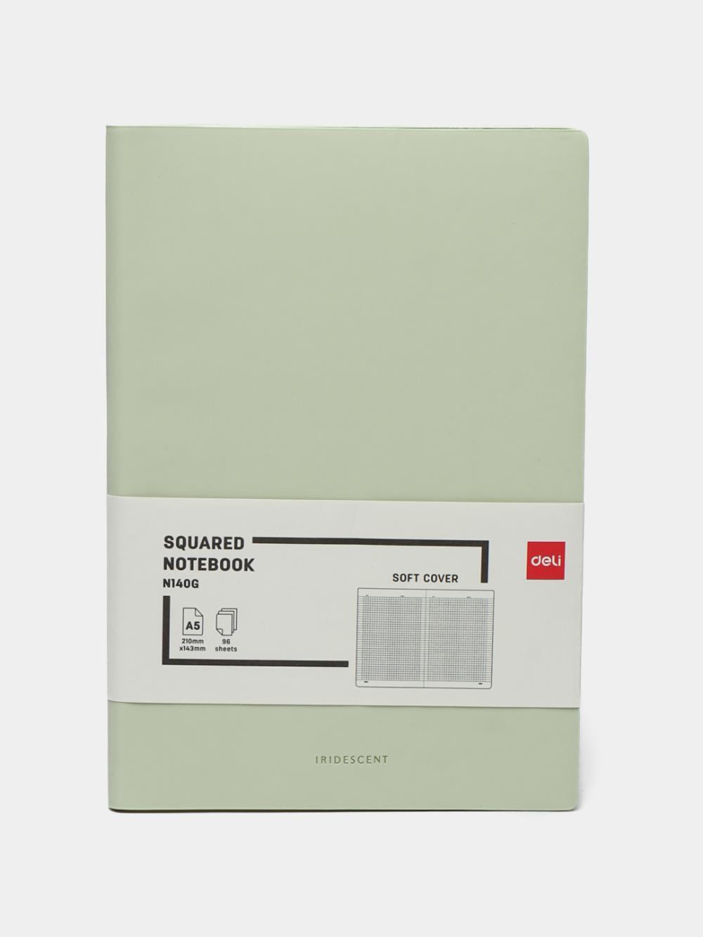 Книжка записная 96л A5 (зл) N140G Deli (клетка) 140G-N-yl 1