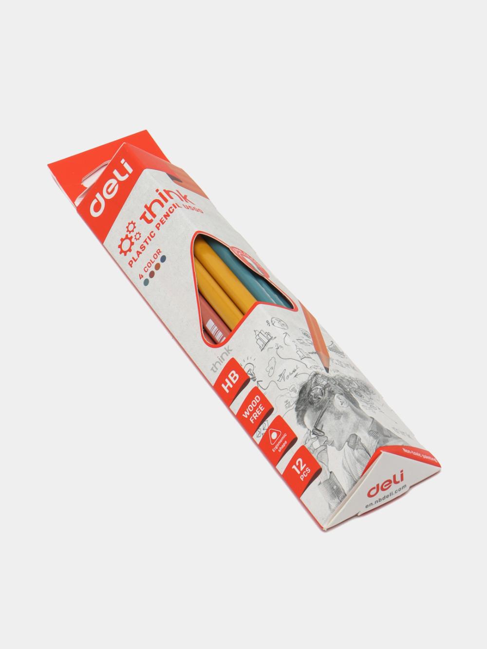 Карандаш HB 50000 Deli с ластиком (пласт.) 50000-EU 1