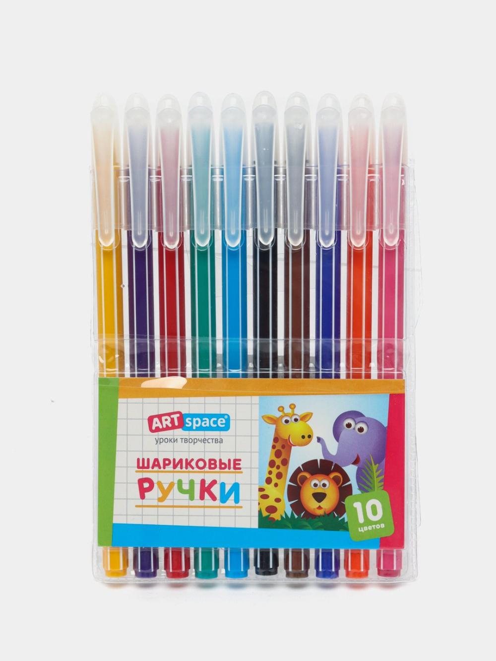 Sharikli ruchkalar to'plami ArtSpace, 10 dona, 10 rang, 0,7mm, yevropodves BP10_15796 1