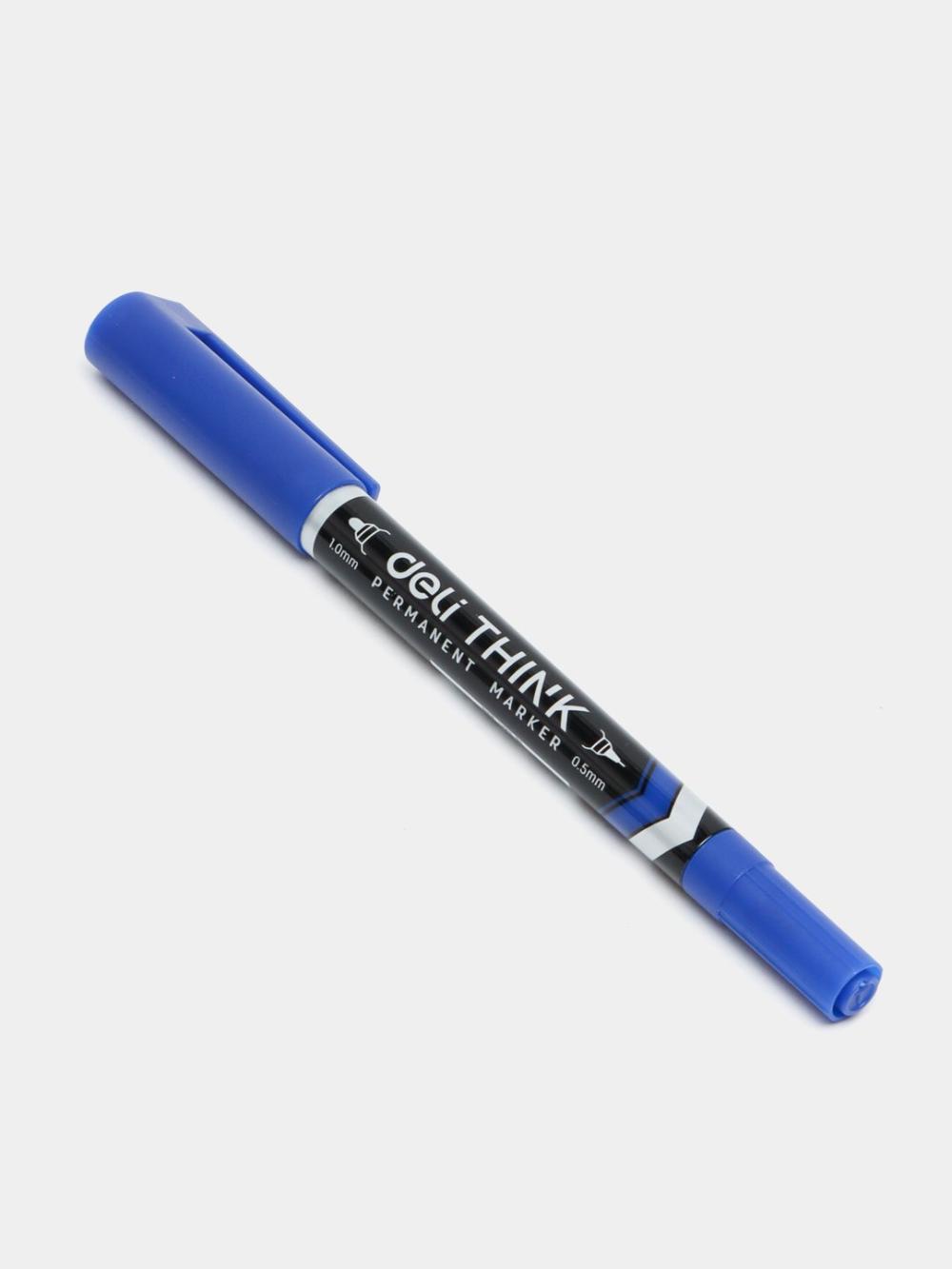 Permanent marker 2 tomonlama (ko‘k) U211-BL Deli 211-BL-U 1